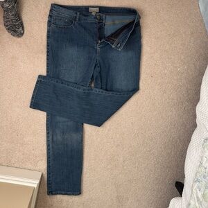 Chico's Fabulously Slimming Blue Straight Leg Jeans